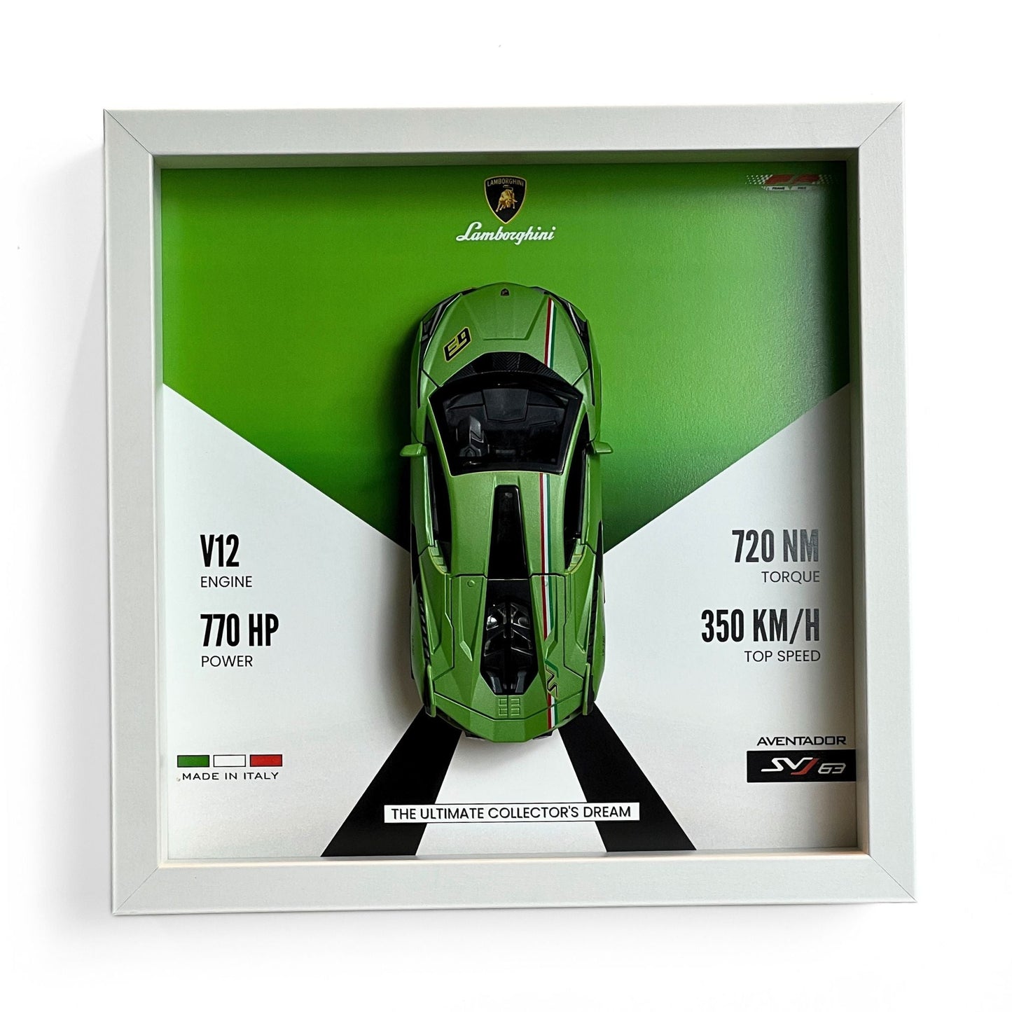 Lamborghini SVJ 63 3D Diecast Car Frame