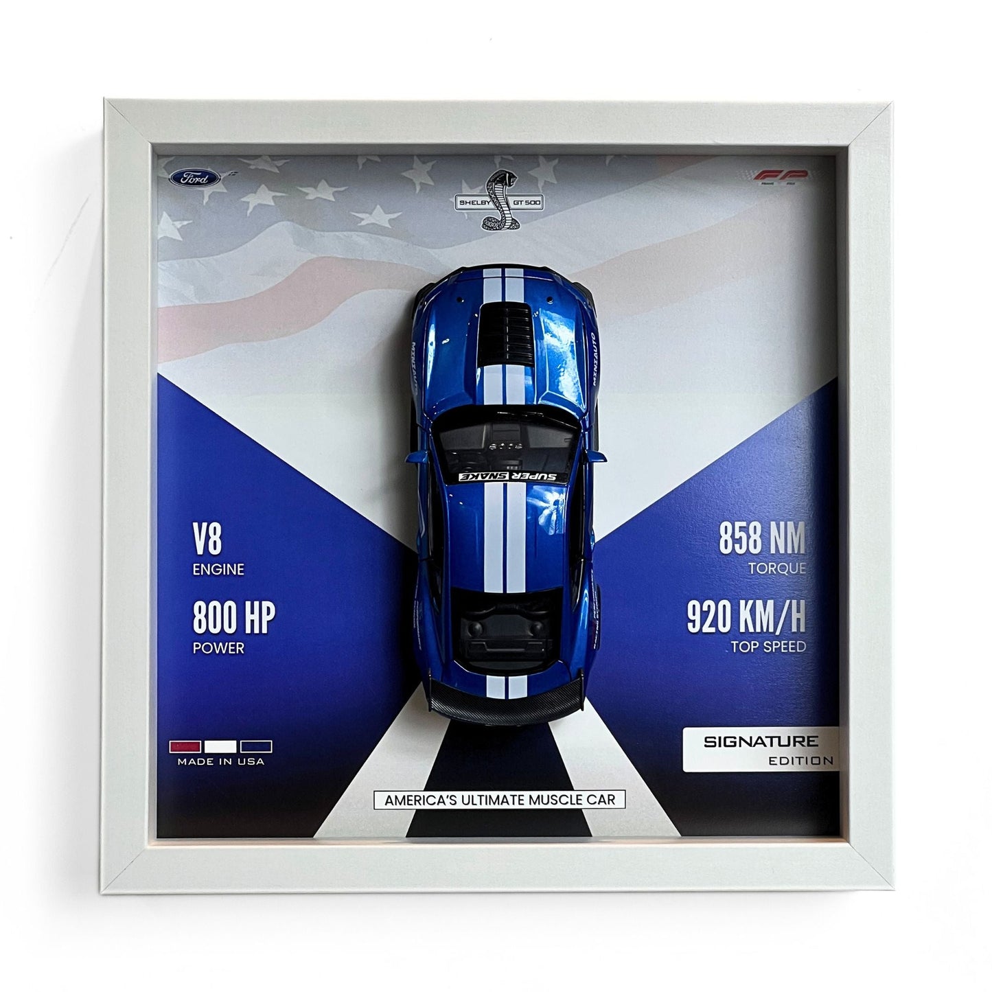 Mustang Shelby GT500 3D Diecast Car Frame