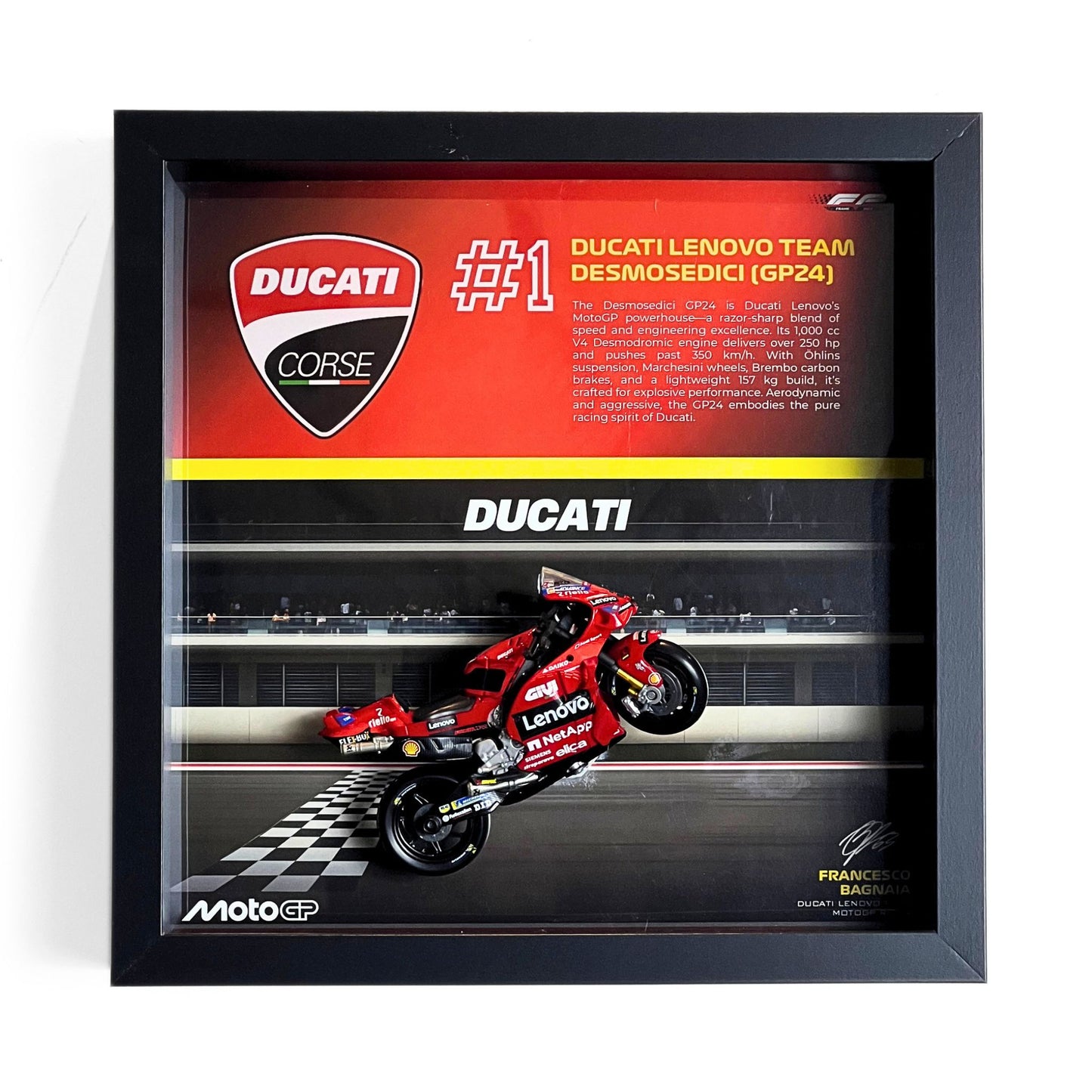 1# Desmosedici GP Diecast Bike Frame (Ducati MotoGP)