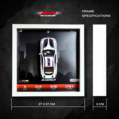 BMW M8 GTE 3D Diecast Car Frame