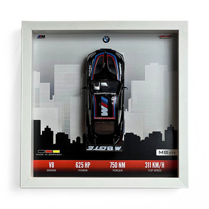 BMW M8 GTE 3D Diecast Car Frame