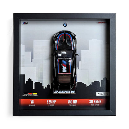 BMW M8 GTE 3D Diecast Car Frame