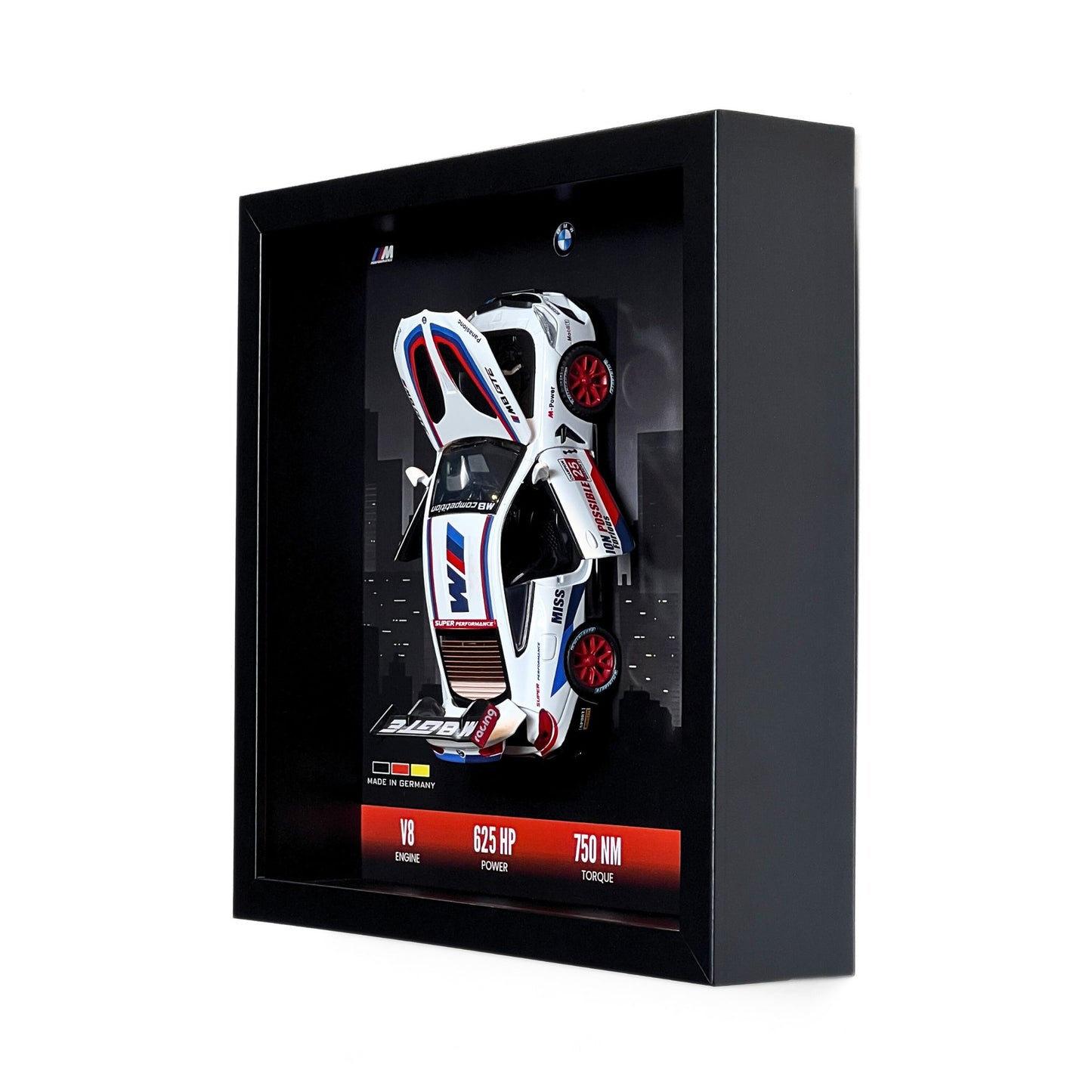 BMW M8 GTE 3D Diecast Car Frame