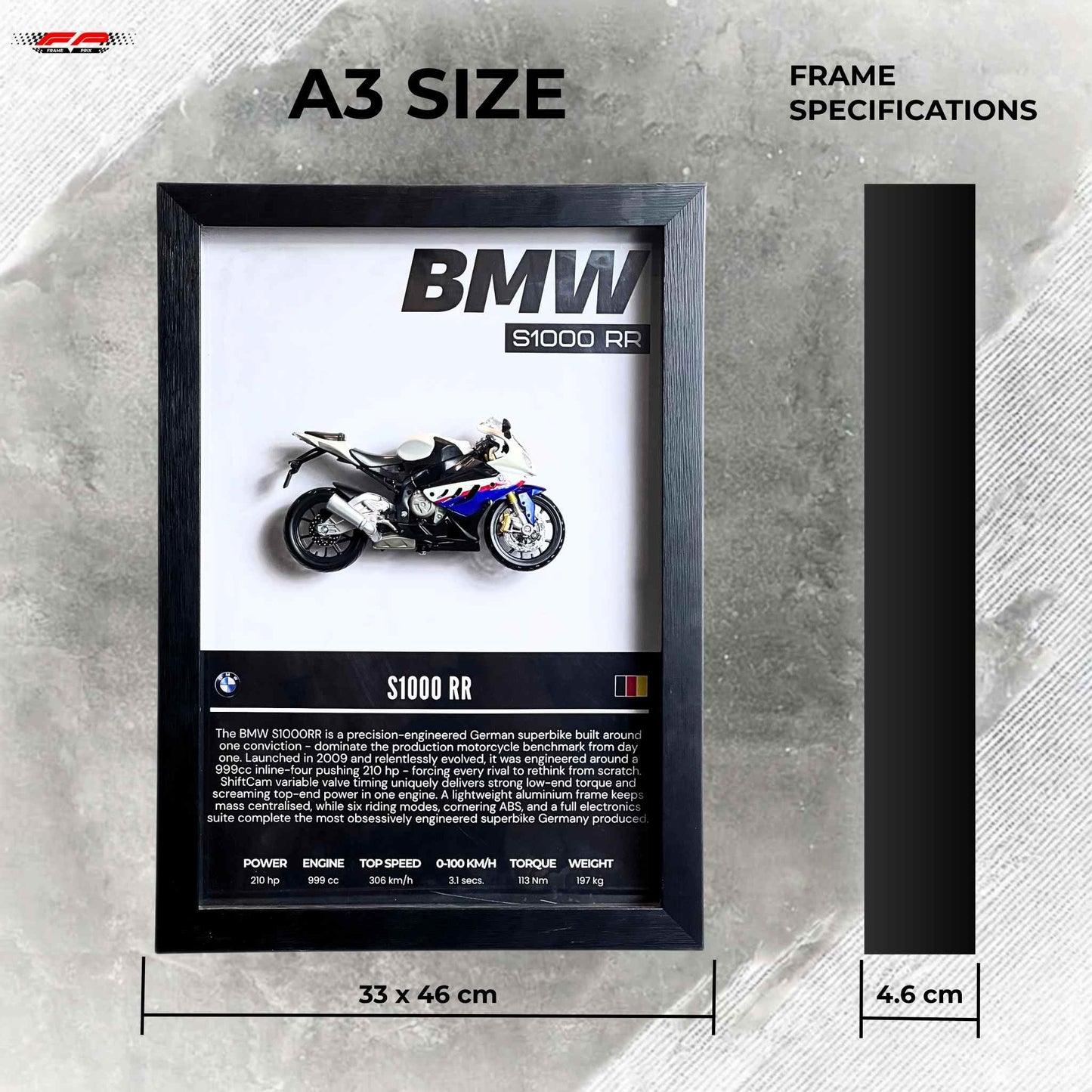 BMW S1000 RR 3D Superbike Frame