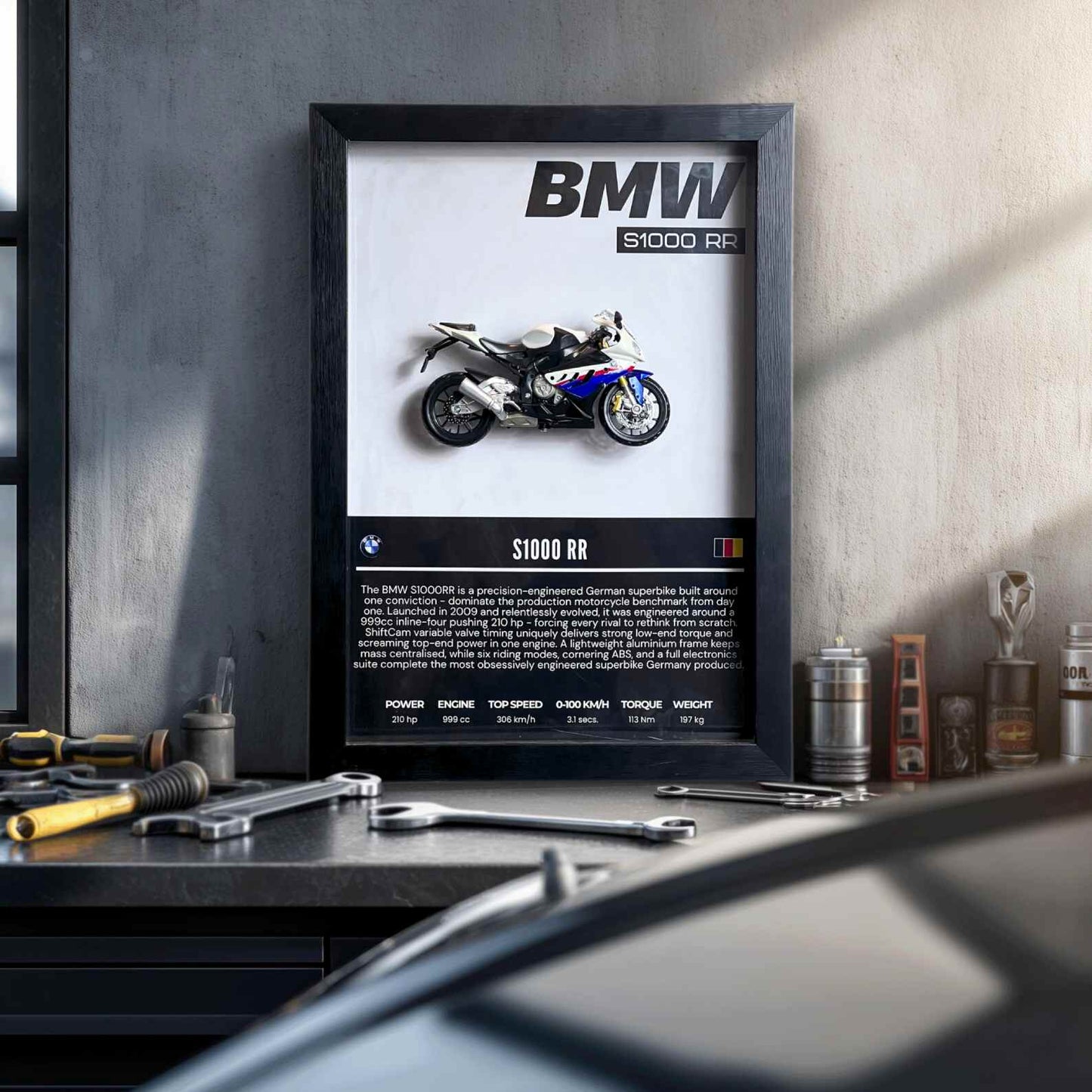 BMW S1000 RR 3D Superbike Frame