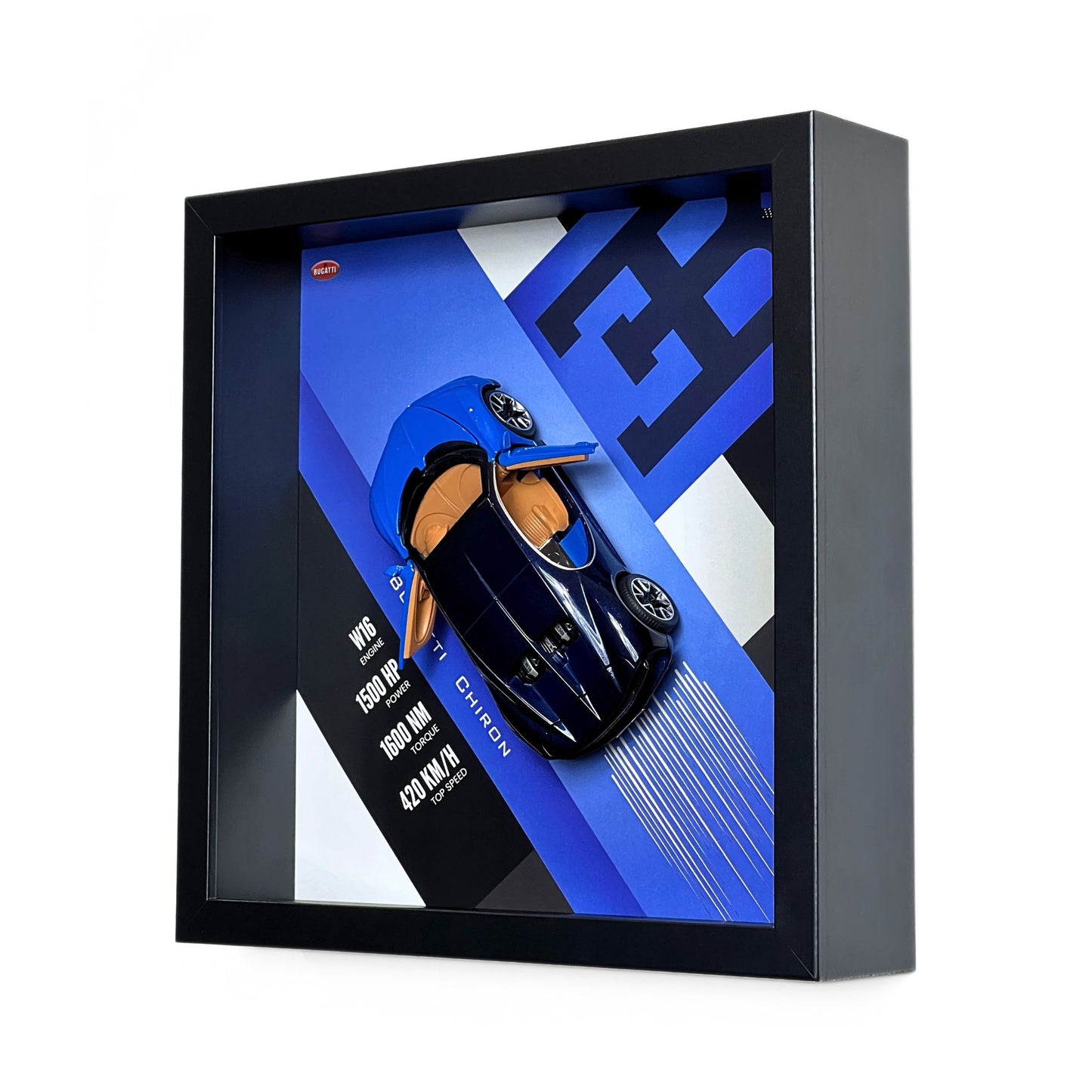 Bugatti Chiron 3D Diecast Car Frame