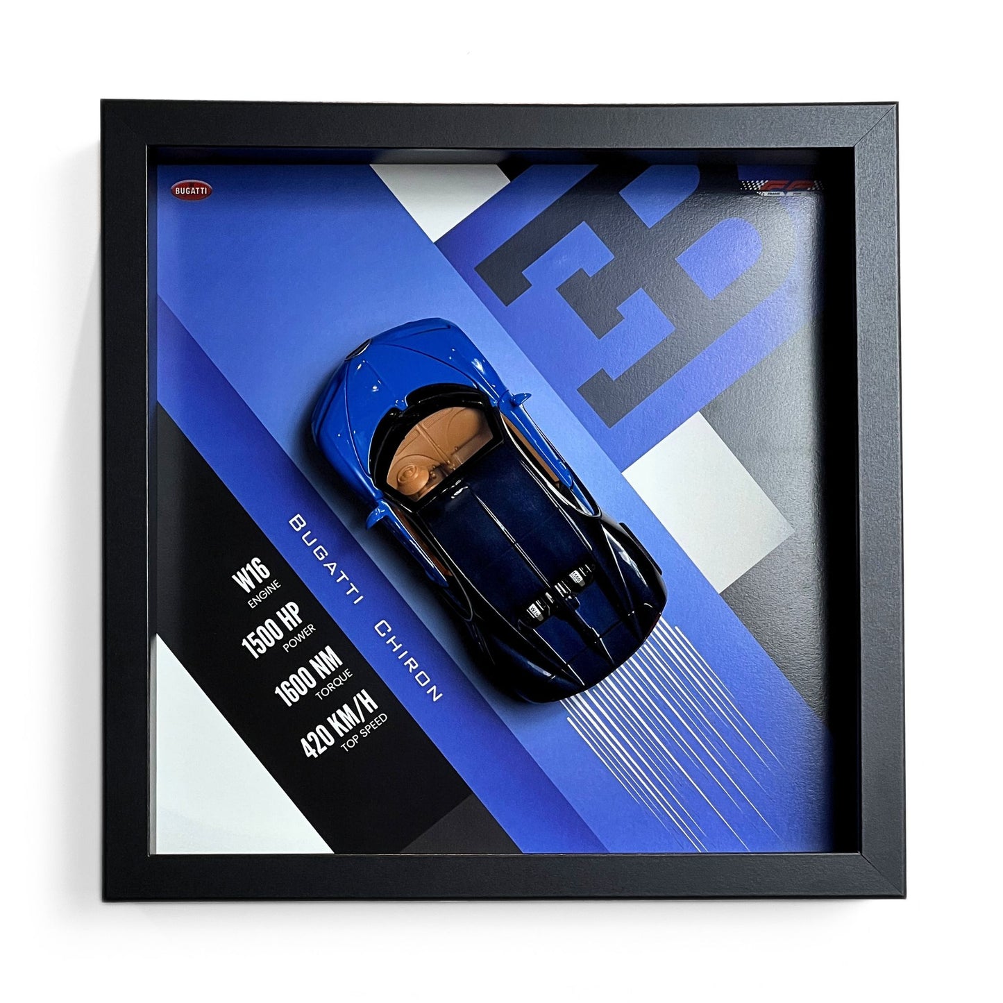 Bugatti Chiron 3D Diecast Car Frame