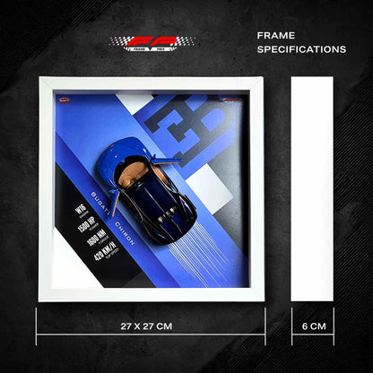 Bugatti Chiron 3D Diecast Car Frame