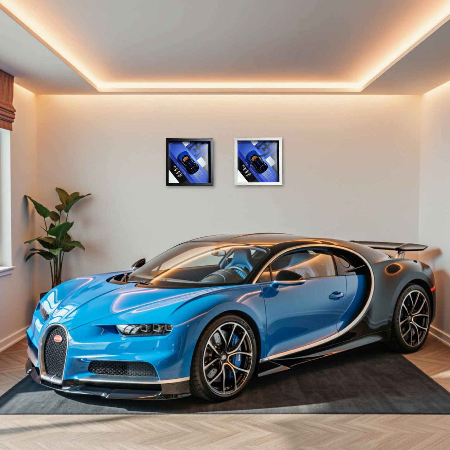 Bugatti Chiron 3D Diecast Car Frame