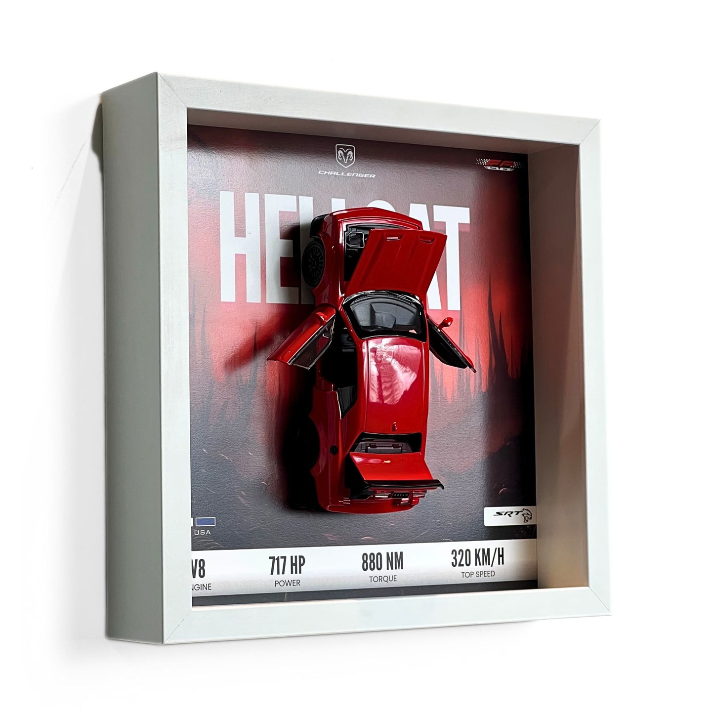 Dodge Challenger SRT Hellcat 3D Diecast Car Frame