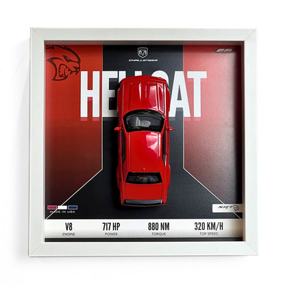 Dodge Challenger SRT Hellcat 3D Diecast Car Frame