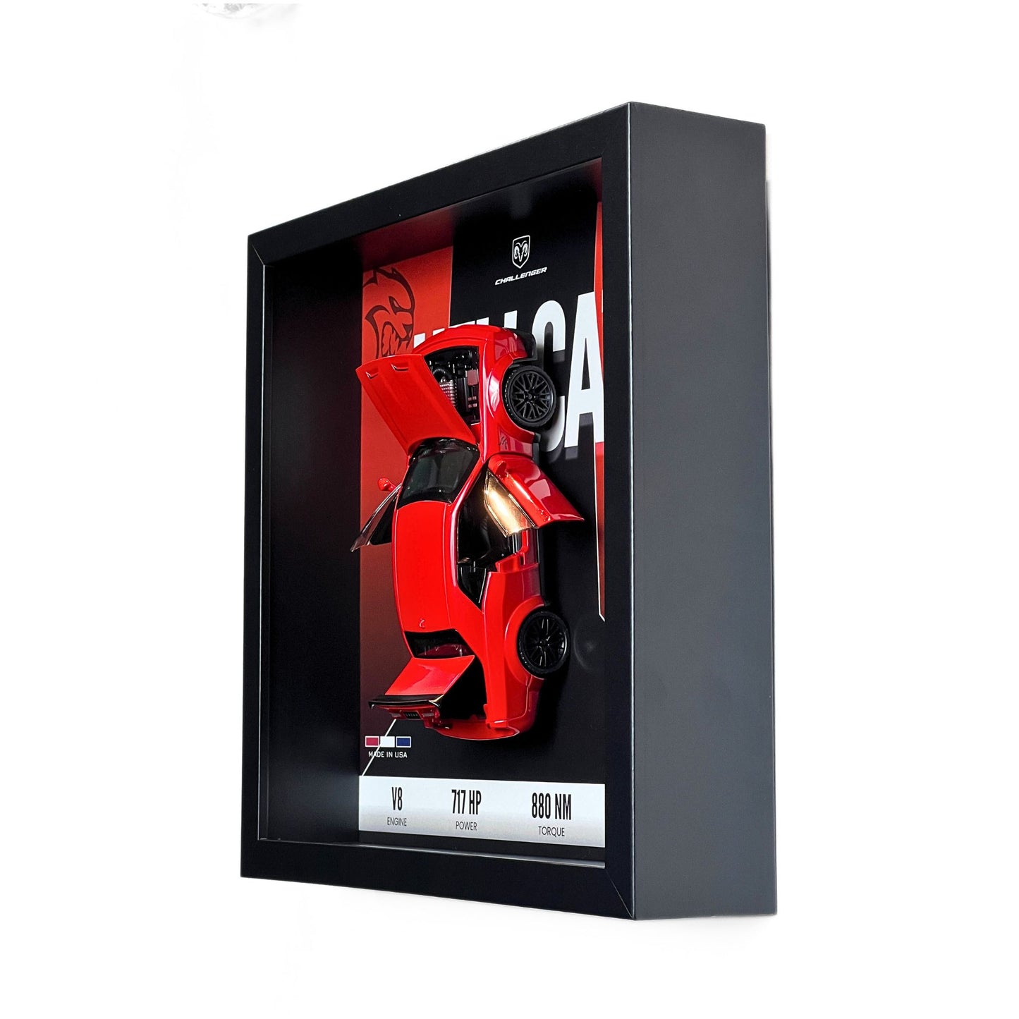 Dodge Challenger SRT Hellcat 3D Diecast Car Frame