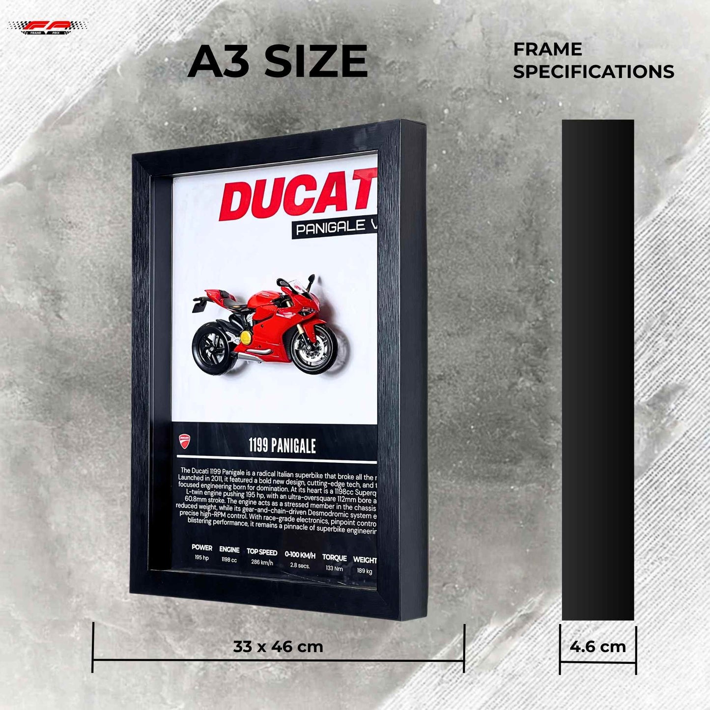 Ducati Panigale V4 3D Superbike Frame
