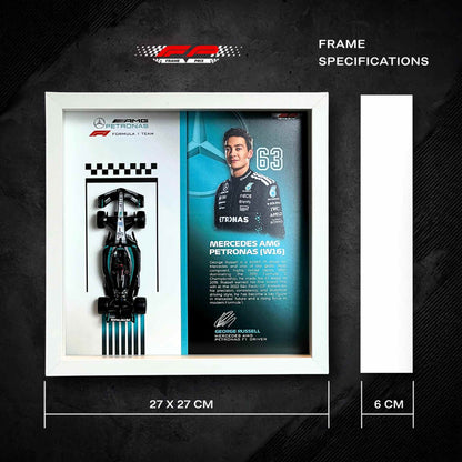 George Russell Mercedes F1 3D Diecast Car Frame