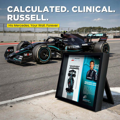George Russell Mercedes F1 3D Diecast Car Frame