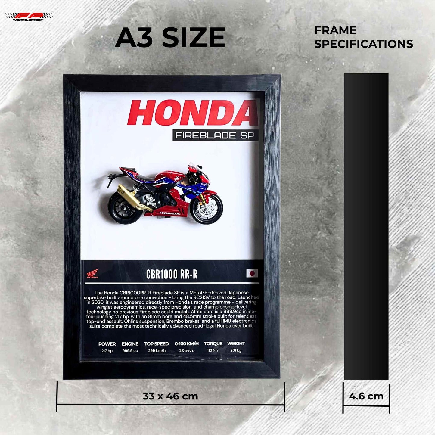 Honda CBR1000 RR - R Fireblade SP 3D Superbike Frame