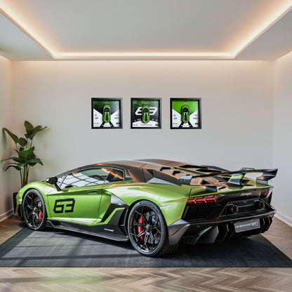Lamborghini SVJ 63 3D Diecast Car Frame