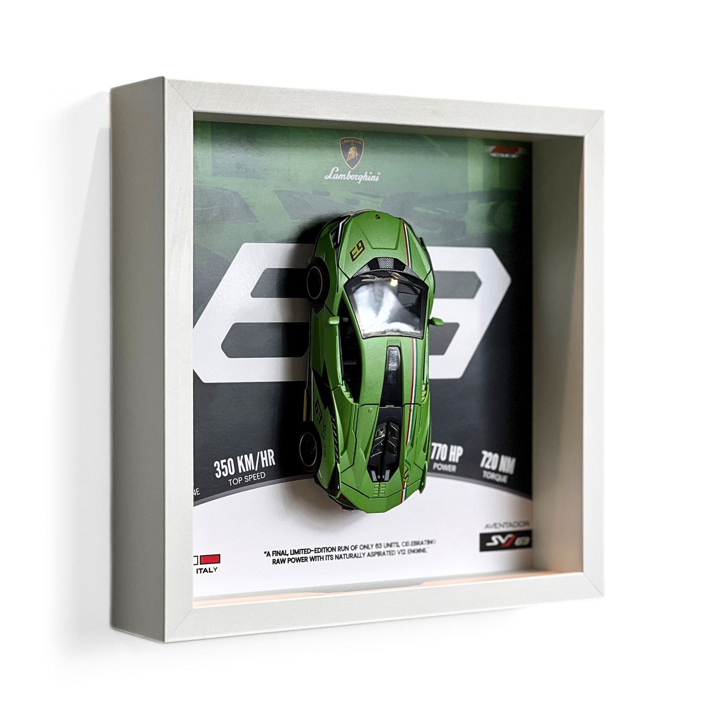 Lamborghini SVJ 63 3D Diecast Car Frame