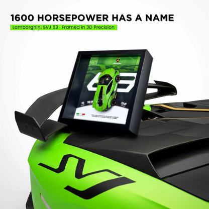 Lamborghini SVJ 63 3D Diecast Car Frame