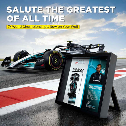 Lewis Hamilton Mercedes F1 3D Diecast Car Frame