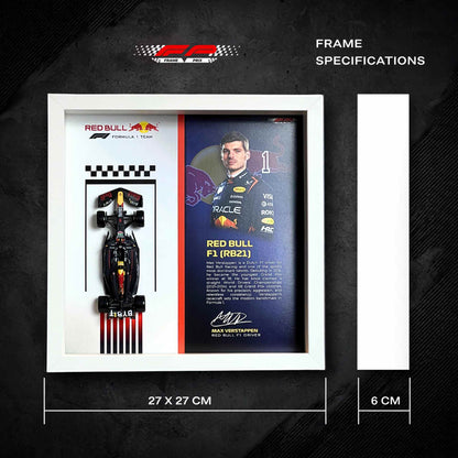 Max Verstappen Red Bull F1 3D Diecast Car Frame