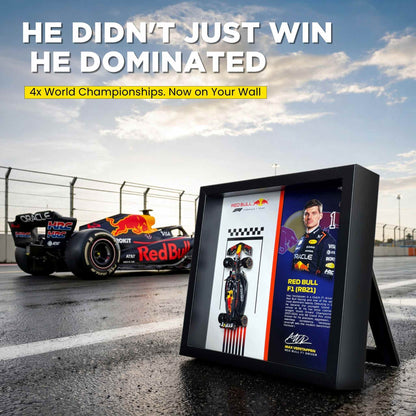 Max Verstappen Red Bull F1 3D Diecast Car Frame