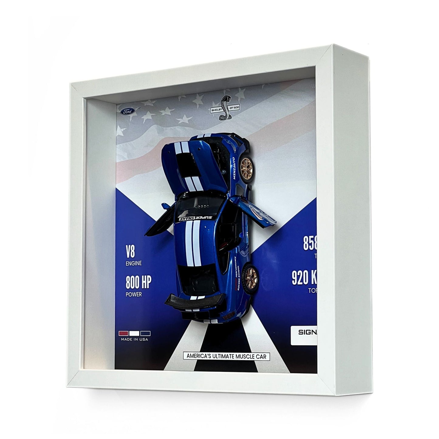 Mustang Shelby GT500 3D Diecast Car Frame