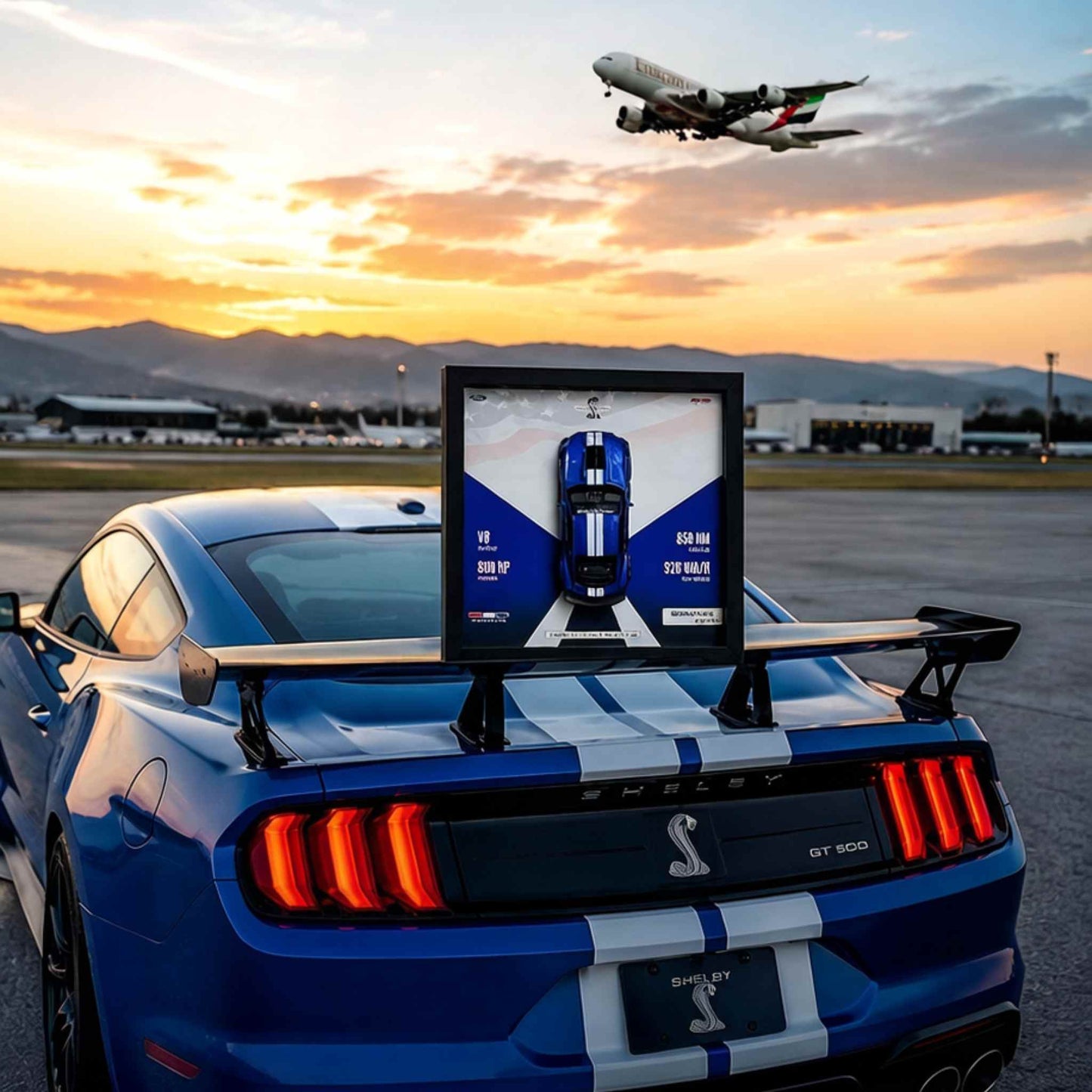 Mustang Shelby GT500 3D Diecast Car Frame
