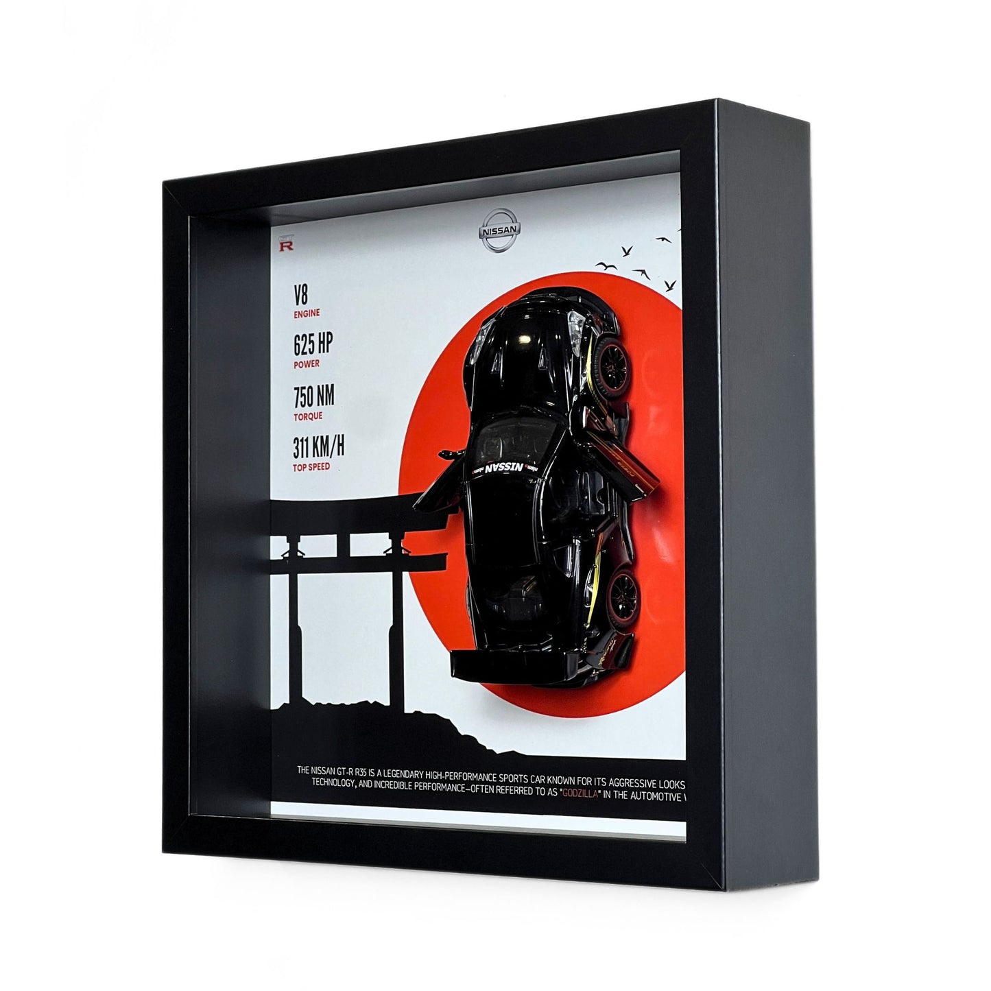 Nissan GTR R35 3D Diecast Car Frame