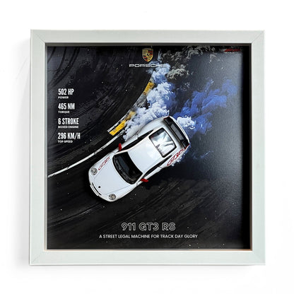 Porsche 911 GT3RS 3D Diecast Car Frame