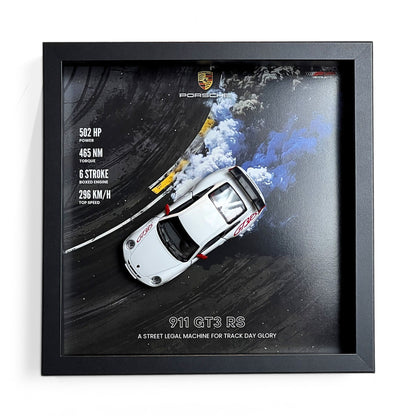 Porsche 911 GT3RS 3D Diecast Car Frame