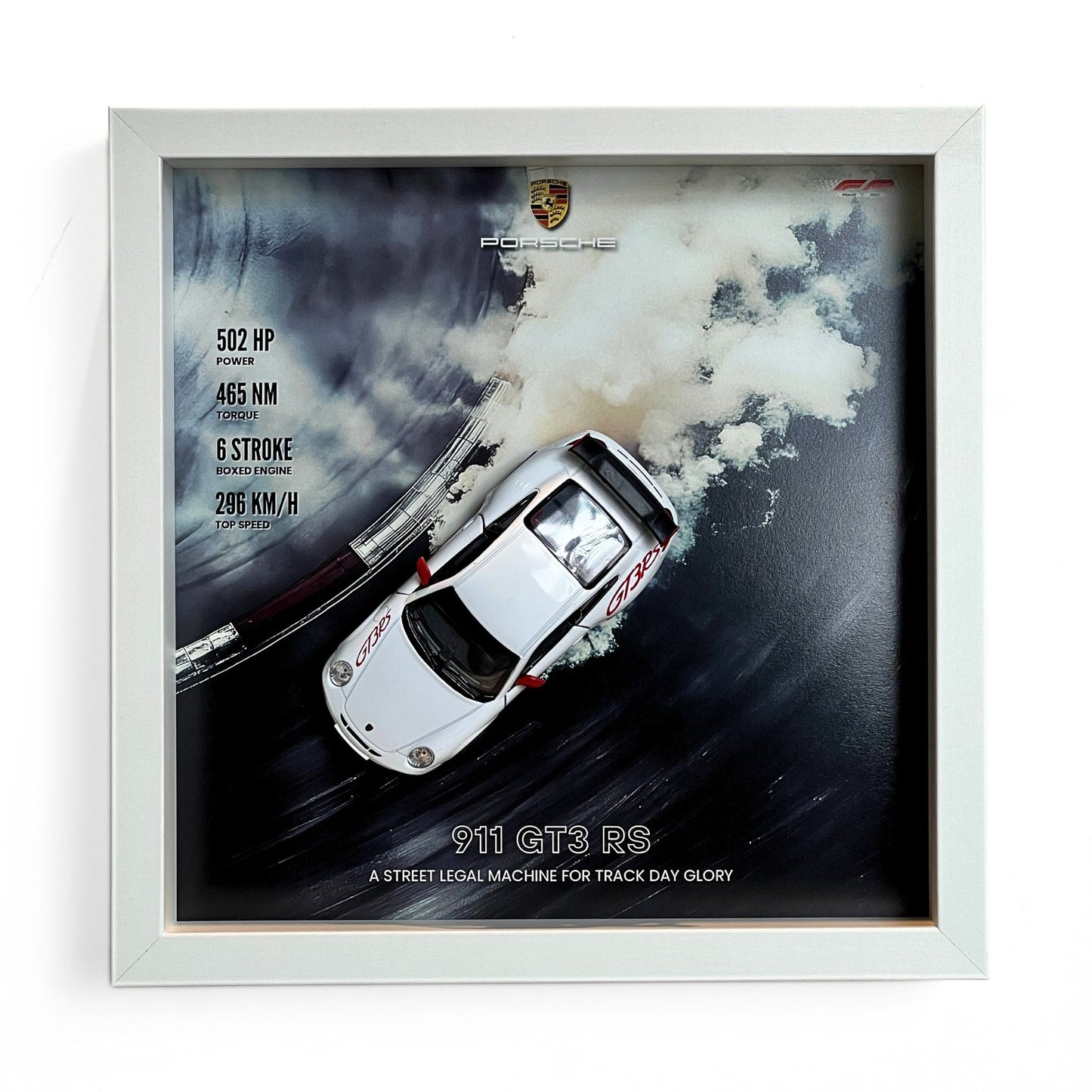 Porsche 911 GT3RS 3D Diecast Car Frame