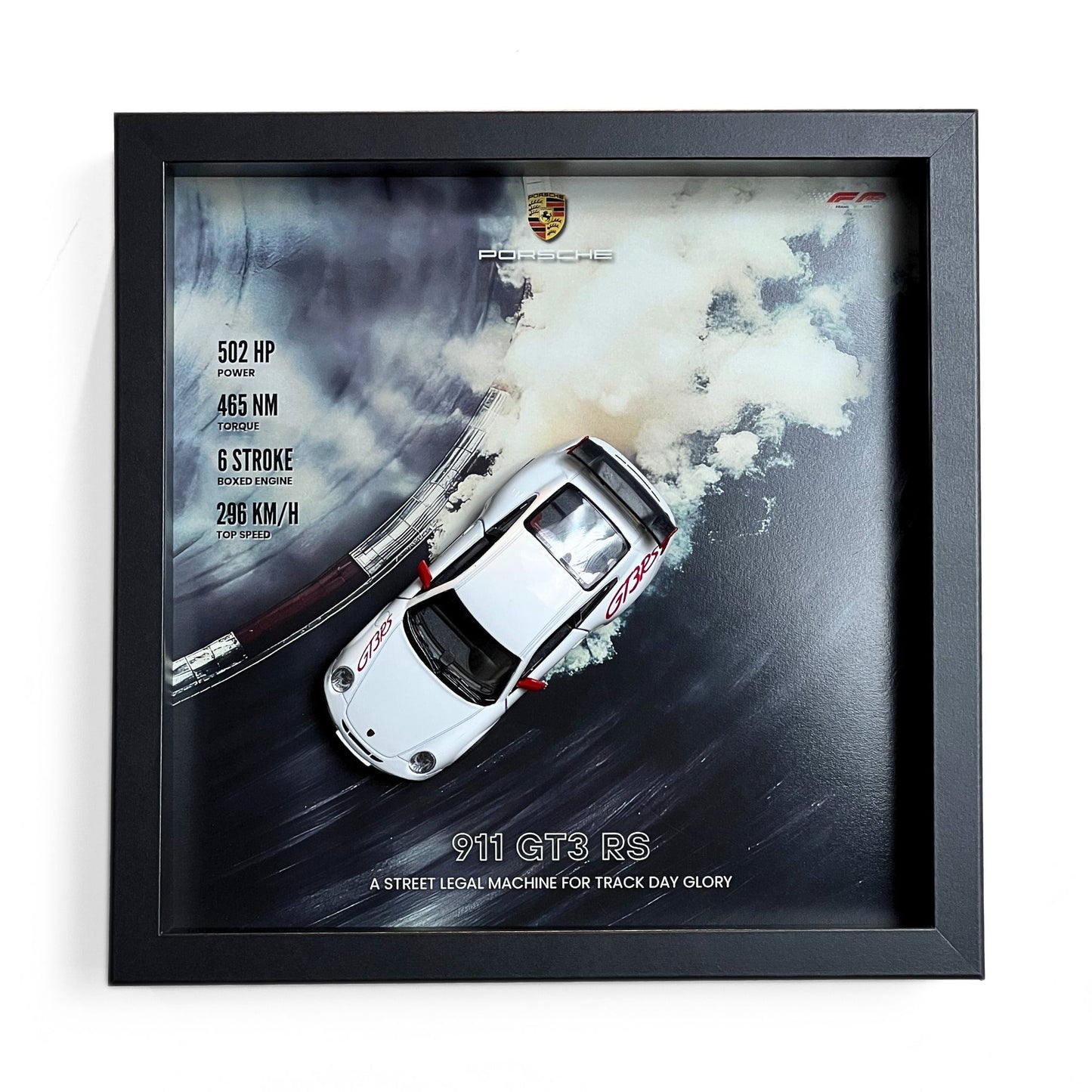 Porsche 911 GT3RS 3D Diecast Car Frame