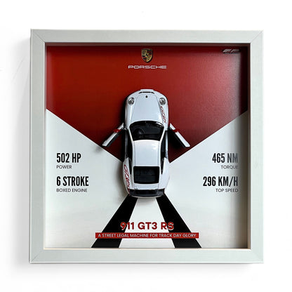 Porsche 911 GT3RS 3D Diecast Car Frame