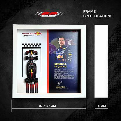 Sergio Pérez Red Bull F1 3D Diecast Car Frame