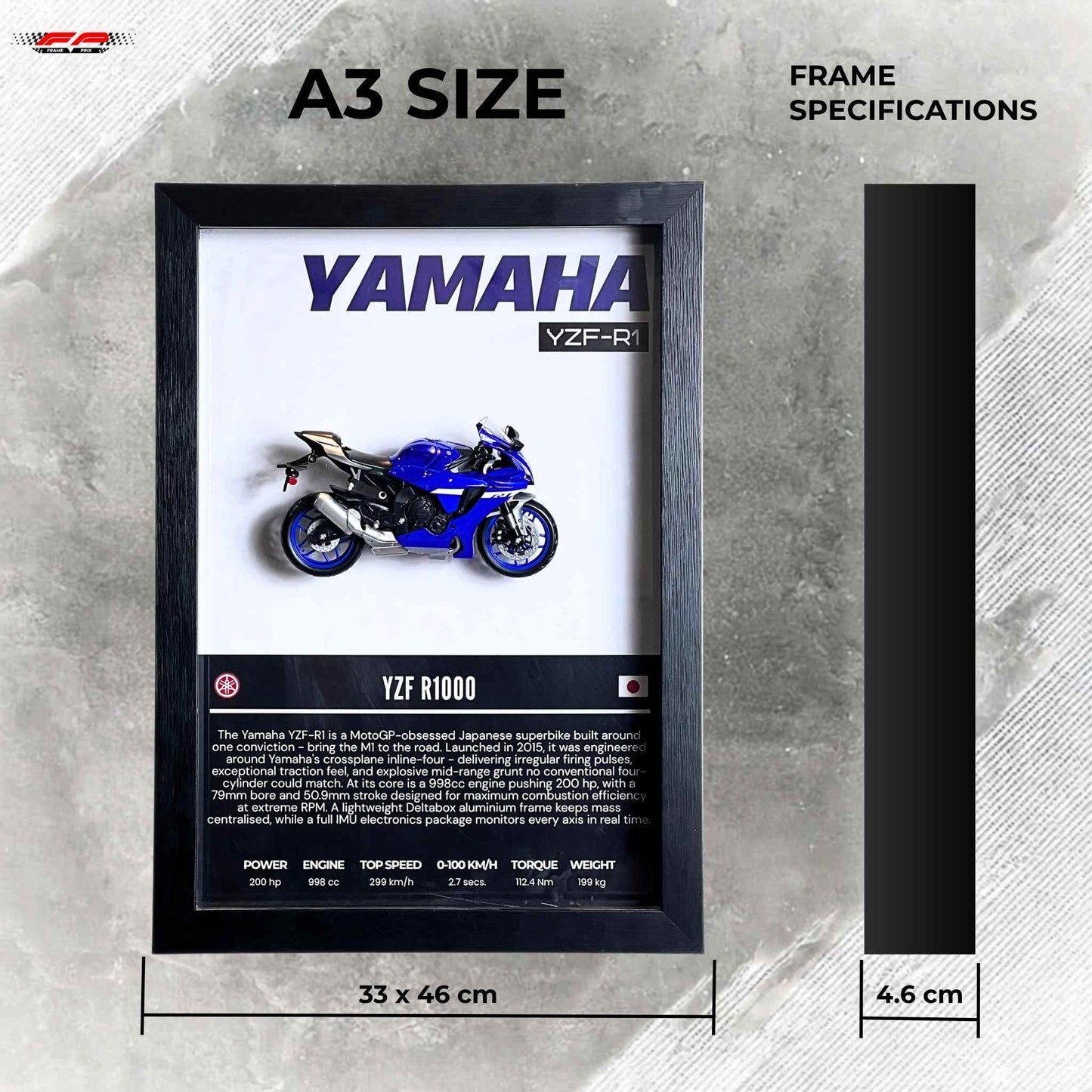 Yamaha YZF-R1 3D Superbike Frame
