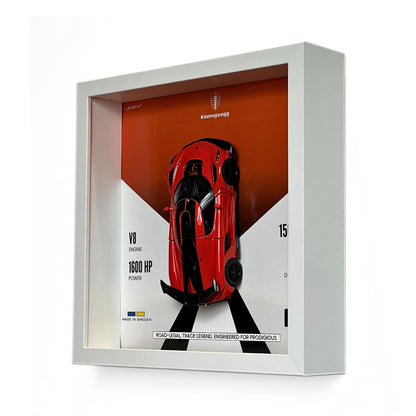 Koenigsegg Jesko Attack 3D Diecast Car Frame