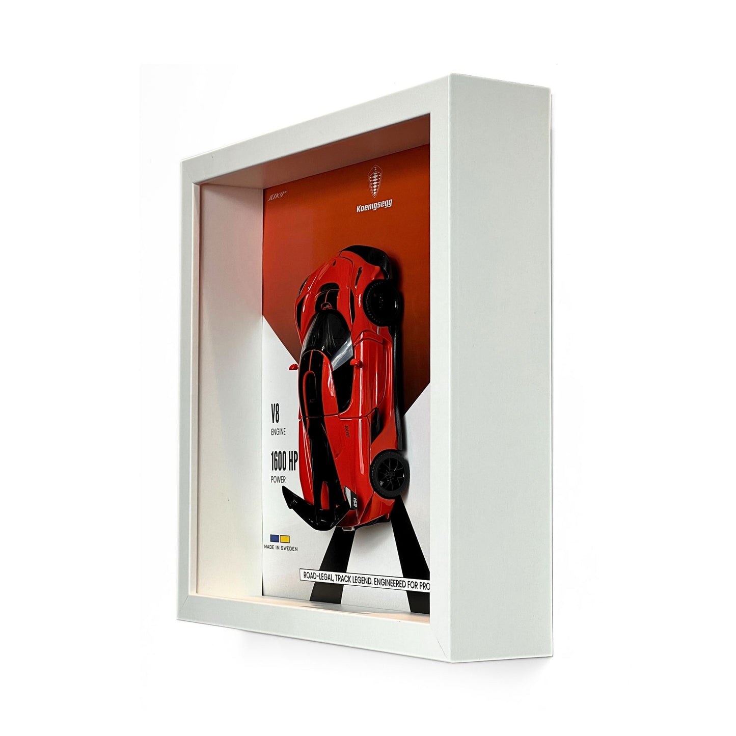 Koenigsegg Jesko Attack 3D Diecast Car Frame