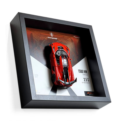 Koenigsegg Jesko Attack 3D Diecast Car Frame